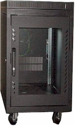 15U Cabinet, 23.5x31.5x36"(h), black only, 165 lbs