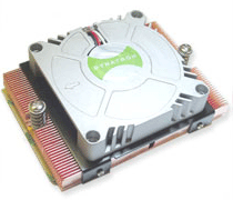 1U CPU fan for AMD socket F 1207-pin CPU, 3.5" mounting pitch