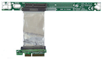 1U/2U riser with PCI Express 4X slot on 2.75" ribbon cable