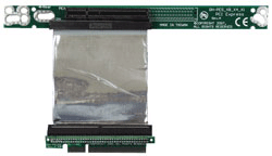 1U/2U riser with   PCI Express 8X slot on 2.75" ribbon cable