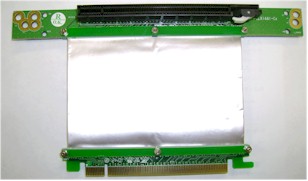 1U/2U PCI Express 16X riser with ribbon cable
