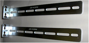 For rear or Center-Mounting an 1U rackmount case, 9.5" long each!