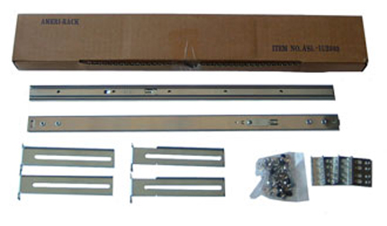 1U 20" Friction Rails