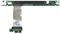 1U/2U riser with PCI Express 16x slot but for 1X slot on MB