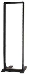 2-post 45U, Heavy-Duty Steel Open Rack, Black Only(load limit 1500lbs)