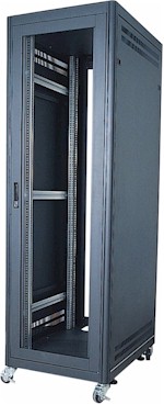 29U Cabinet, 23.5x31.5x61"(h), black only, 225 lbs