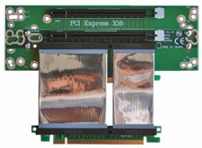 2U riser with 2 x PCI Express 16X slots (1 x Express 16X on Ribbon)