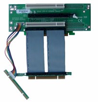 2U riser with2 x 32-bit PCI slots and 1 x Express 16X slots