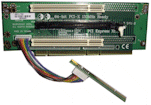 2U riser with Express 16X slot + 2 x 32-bit PCI slots