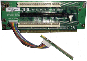 2U riser with Express 16X slot + 2 x 32-bit PCI slots