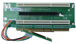 2U riser with 2 x 64-bit PCI-X slots and 1 x PCI-Express 16X slot
