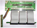2U riser with 8X AGP + 2 x 64-bit Slots with 3" long Ribbon cable