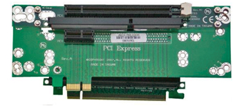 2U riser with 1 x Express X16 + 1 x Expresss X1 slots