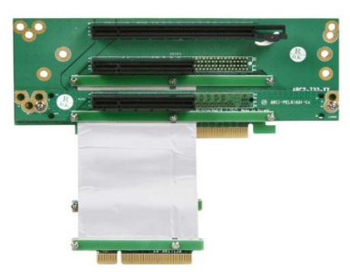 2U riser with one PCI Express X16 and two X8 slots