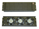 3U Fan Holder w/3 fans, AIR blow OUT of Cabinet