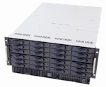 5U, 29 bays w/24 x MULTILANE SATA II HDD trays, 950W redundant PS