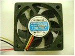 50mm x 10mm 3-pin fan, UL, CSA, CE, TUV certified, 12" long 3-pin wires