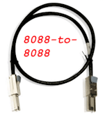 External 1-meter long cable connecting external 8088 to external 8088 connector