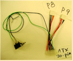 ATX- to- AT  power converter (from 20-pin connector to  AT connector with P8 and P9 connectors)