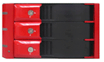 2x5.25" to 3x3.5" SATA/SAS Trayless Hot-Swap Backplane RAID Cage