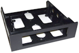 Black mounting kit for 3.5" Regular FDD in 5.25" bay