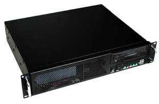 2U, ONLY 13.9" deep, for ATX MB, 5 bays, 1 x 8cm + optional  2 x 4cm fans, case only
