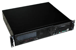 2U, ONLY 13.9" deep, for ATX MB, 4 bays, 1 x 8cm fan, case only (takes 2U PS)