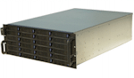 4U, 24 x 6Gb/s SATA/SAS hot-swappable trays, 6 fans, NO PS