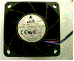 Delta 6cm (60 x 38mm) High-speed 8000 rpm Fan with 3-pin connector