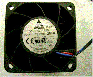 Delta 6cm (60 x 38mm) High-speed 8000 rpm Fan with 3-pin connector