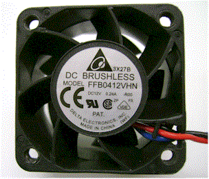 Delta 40 mm x 28 mm DC Fan with 3-pin connector