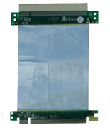 1-slot PCIe x16 flexible riser card, straight female to male, with ribbon(3.5cm to 30cm)