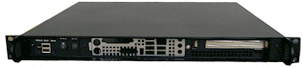 1U, MB I/O in front, 15" deep, 3 bays, NO PS