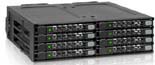 1-to-8 2.5" HDD cage with 8 x hot-swappable trays(for 7mm tall 2.5" HDD's only)
