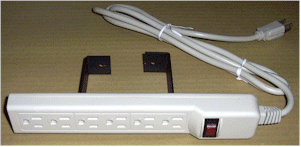 6-outlet power strip for Rackmount Rack or Cabinet, 6-ft cable