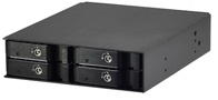 Hot-Swap 4 x 2.5” HD internal 6Gb/s SATA/SAS backplane, taking 1 x 5.25” bay