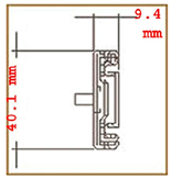 Universal 1U/2U/3U/4U ball bearing 20" sliding rails, very thin