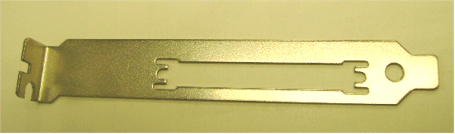 L bracket for mounting external 68-pin SCSI connector