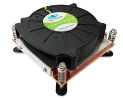 1U CPU fan for Intel Core i3/i5/i7 Processor Socket LGA 1155/1156 in 1U case