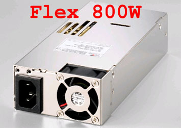 Zippy  Flex 800W, 24+8+4+4pin, 2 x (6+2pin)+ 2 Molex + 4 SATA connectors