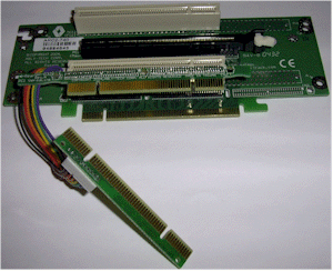 2U riser with 2 x 32-bit + 1 x  PCI-Express16X slot