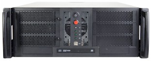 Chenbro 4U, 17.5" deep Rackmount, 10 bays, 1 fan, case only