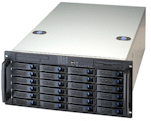 5U, 24 SATA/SAS HDD trays + 4 more bays, w/1350W redundant PS