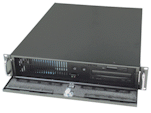 2U Rackmount, 4 bays, 3 fans, case only(21" deep)