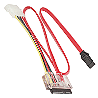 Combo Converter for SATA power and SATA Data(2 into 1)