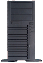 Chenbro 7-bay server case, 1x 12cm+1 x 9cm fans, Black, NO PS