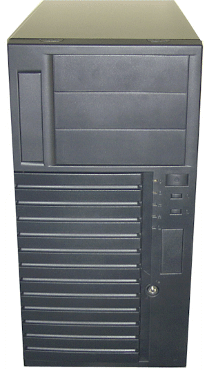 Chenbro 12-bay server case, 3 x 12cm fans, Black, NO PS
