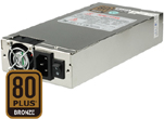 Sure Star 1U 500W Active PFC EPS 7.87" deep  80 Plus Bronze Certified Server Power Supply