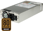 Sure Star 1U 500W Active PFC EPS 7.87" deep 80 Plus Bronze Certified Server Power Supply