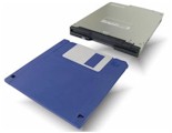 1.4MB Slim Floppy Disk Drive, Black ONLY
